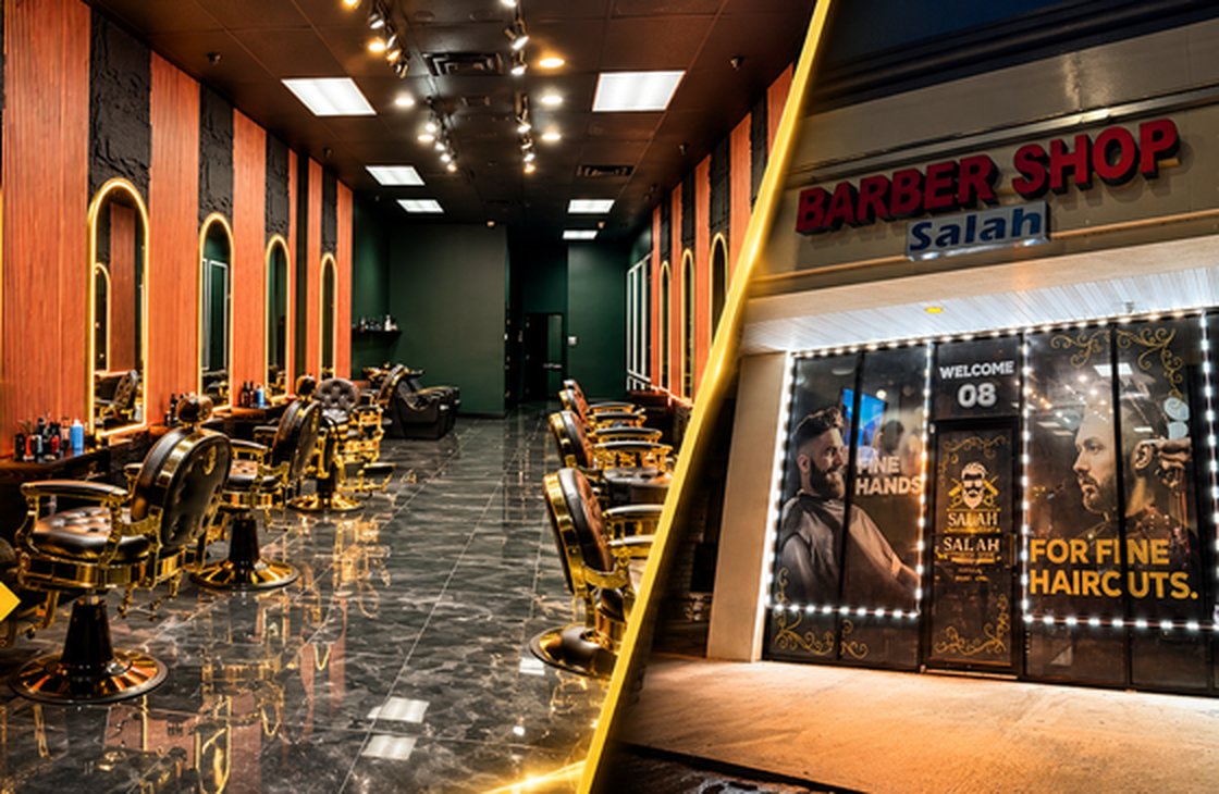 Inside Salah Barber Shop & Spa